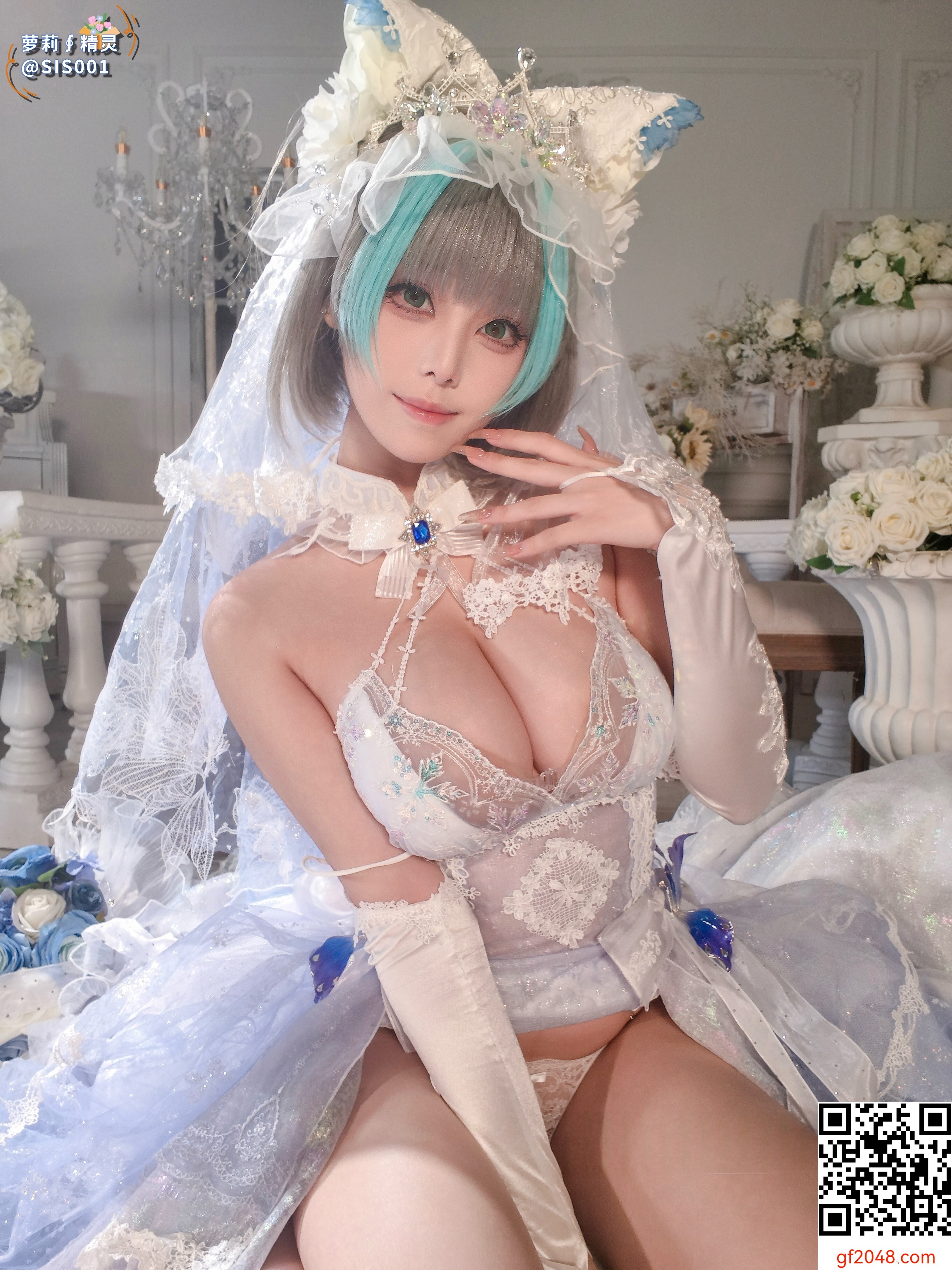 【达人组出品】Coser@蜜汁猫裘 - 柴郡花嫁 [125P]