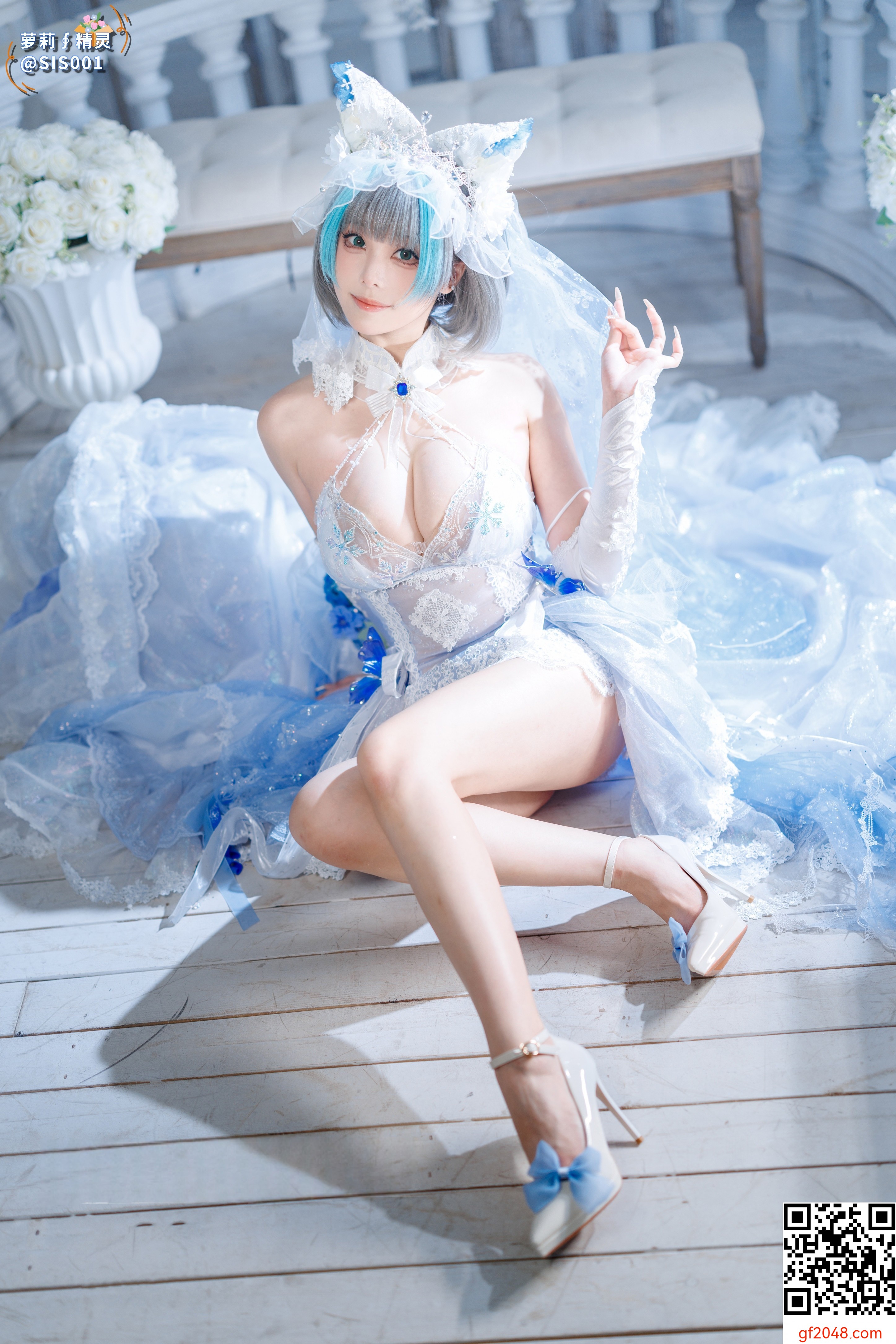 【达人组出品】Coser@蜜汁猫裘 - 柴郡花嫁 [125P]
