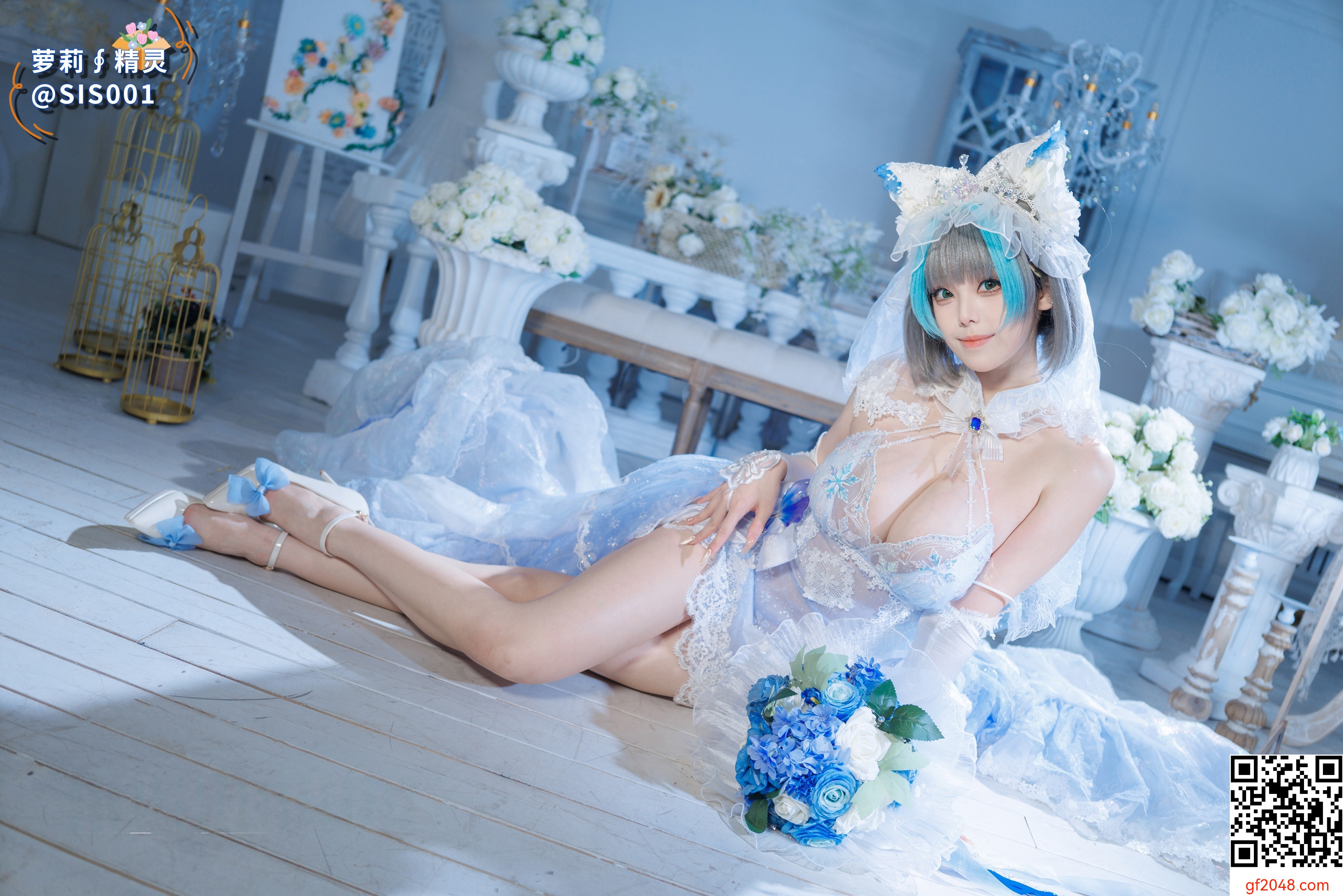 【达人组出品】Coser@蜜汁猫裘 - 柴郡花嫁 [125P]