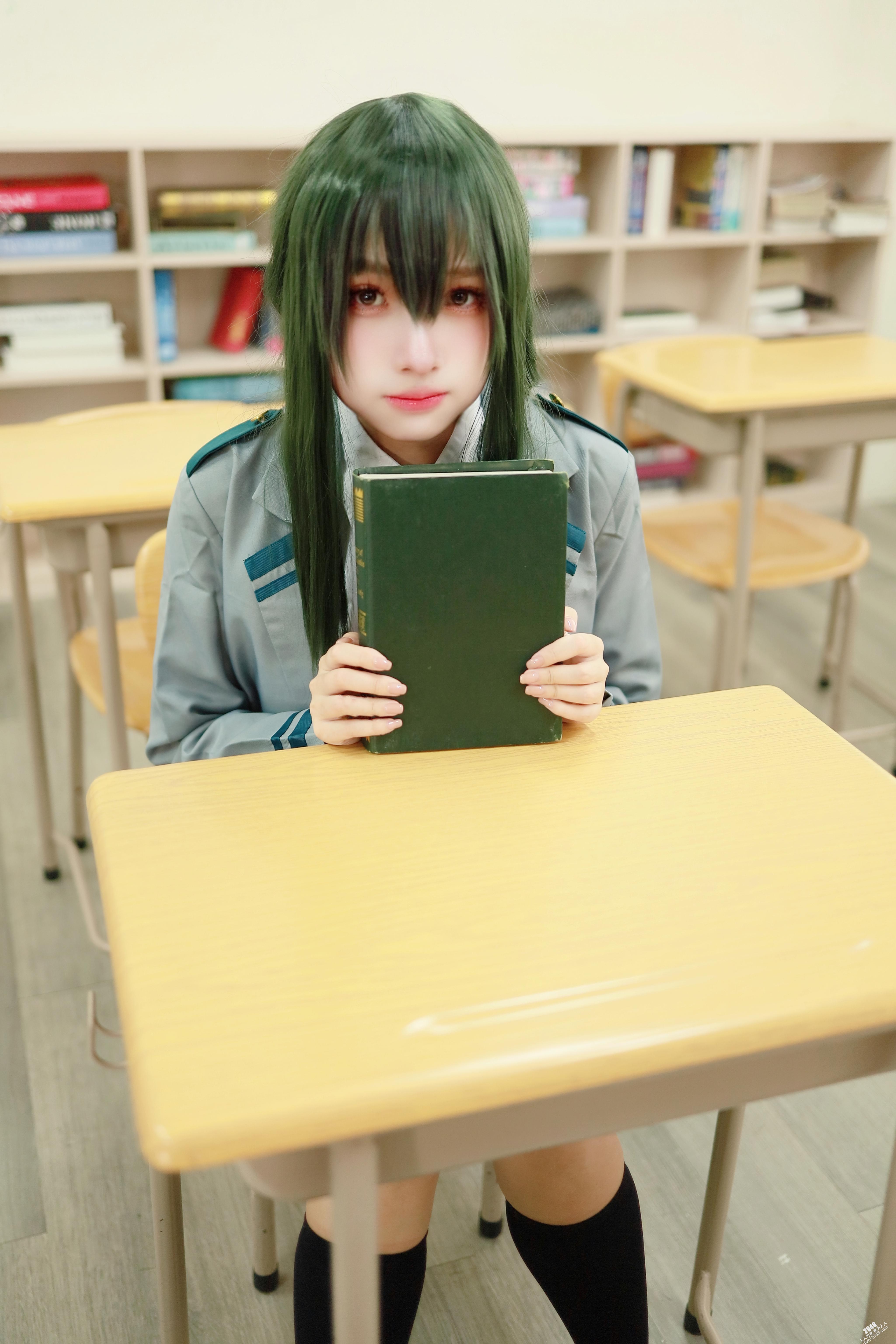 慕慕momo  蛙吹梅雨 學生服 Asui Tsuyu 【27P】