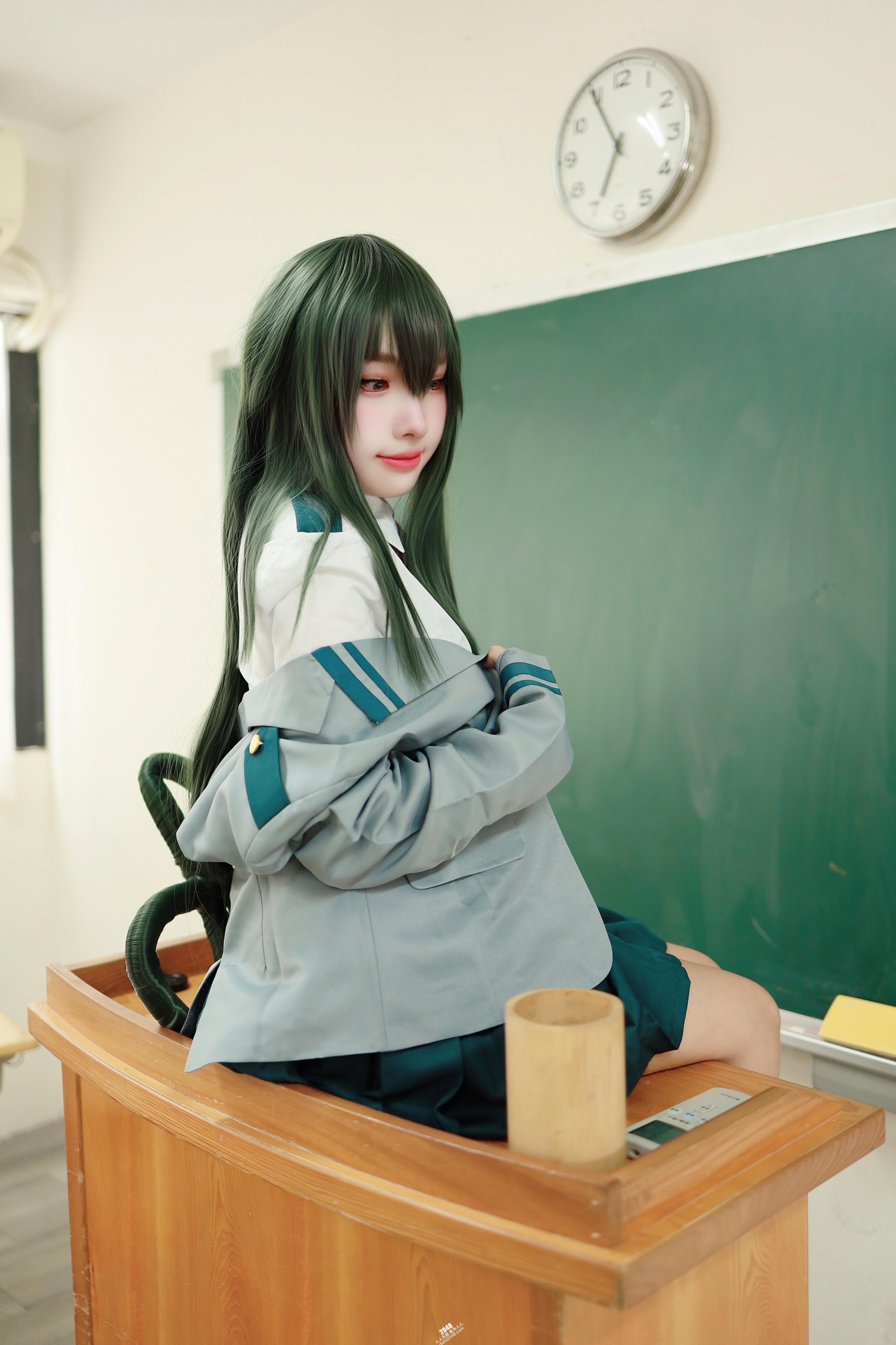 慕慕momo  蛙吹梅雨 學生服 Asui Tsuyu 【27P】