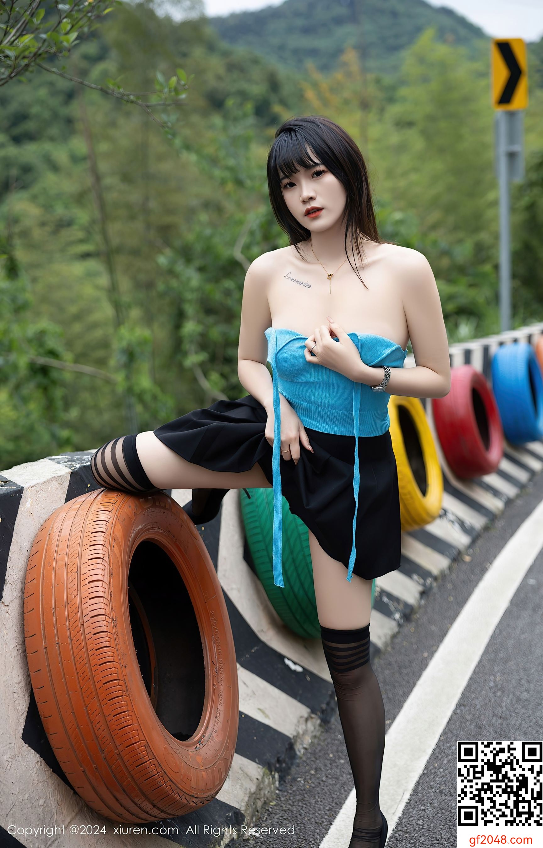 [XiuRen秀人网] No.8586 唐安诺 黑丝美腿