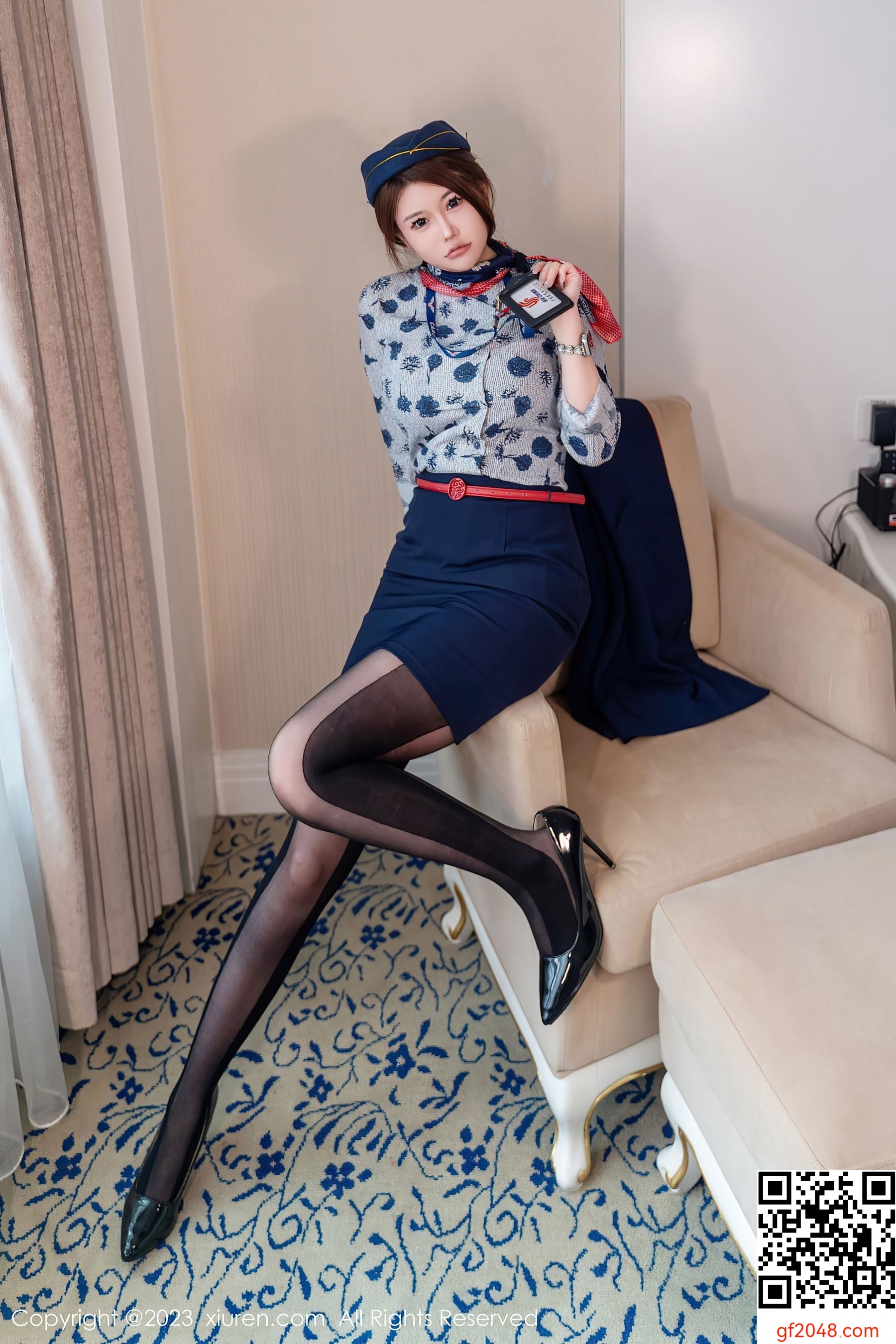 [XiuRen秀人网] No.7879 甜妮 黑丝美腿